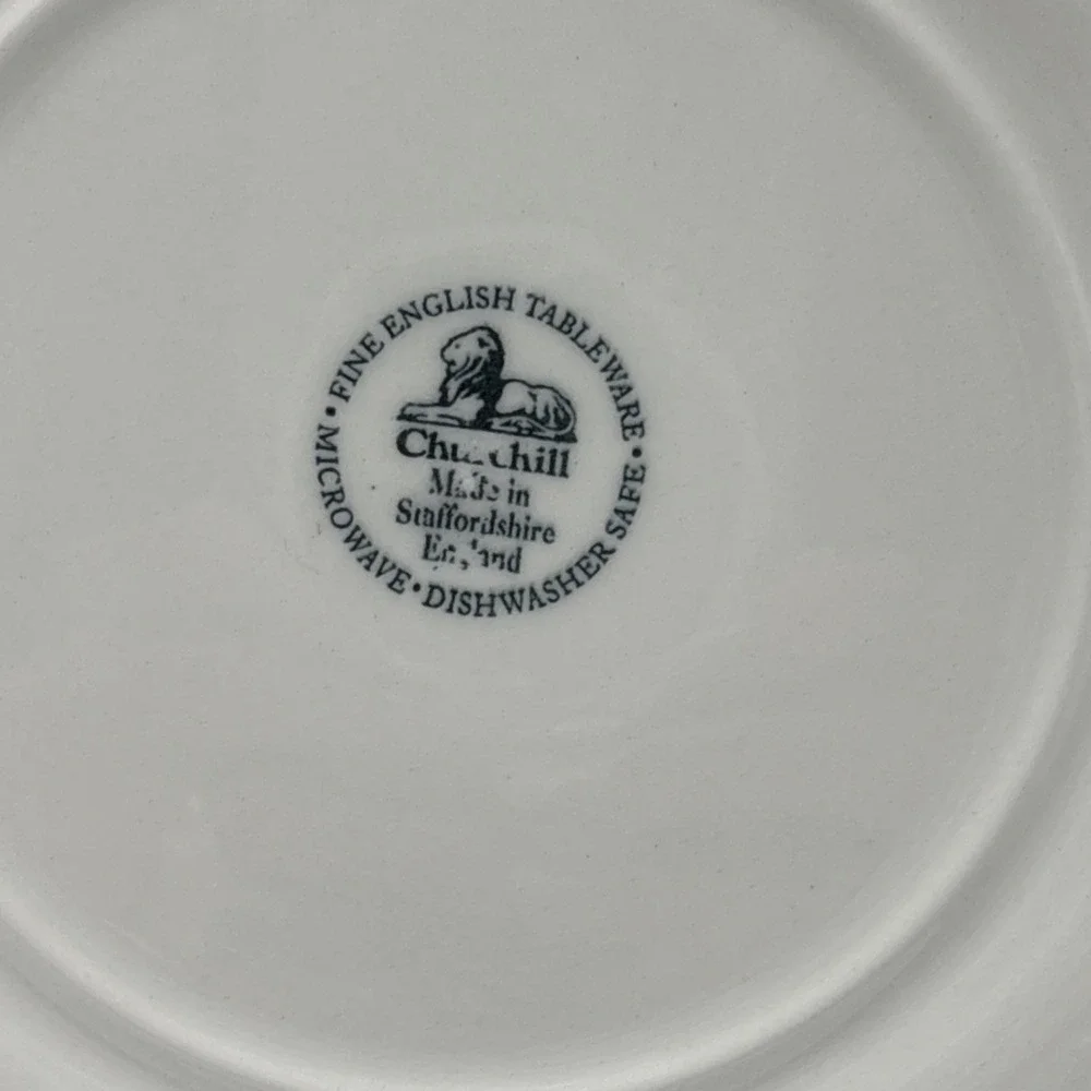 Churchill Staffordshire‎ Set of 2 Briar Rose Ironstone Floral 10